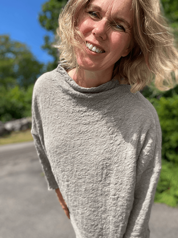 6501 GenserKjole, Elephant Melange, Bubble Wool