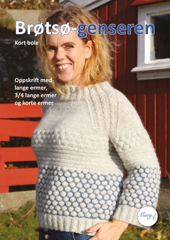 Brøtsø-genseren kort, strikkeoppskrift