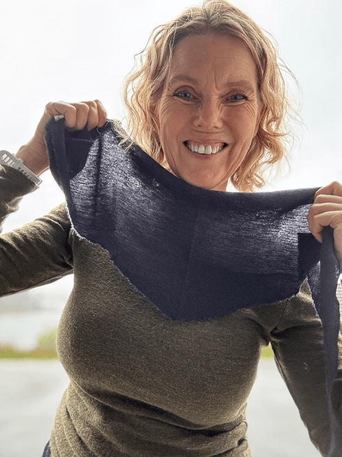 Hovedbilde 1040 TriangelSkjerf (S),  Charcoal, Merino