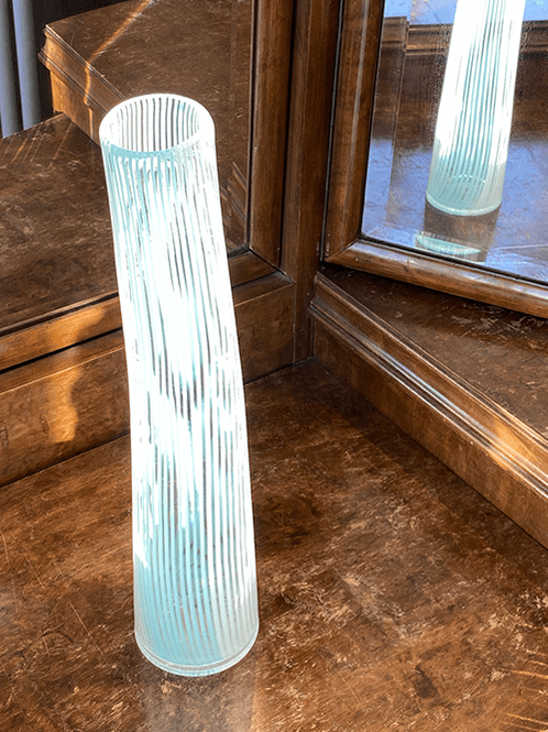 Hovedbilde Sia, Vase Stripete, Blå / Klar, PreLoved