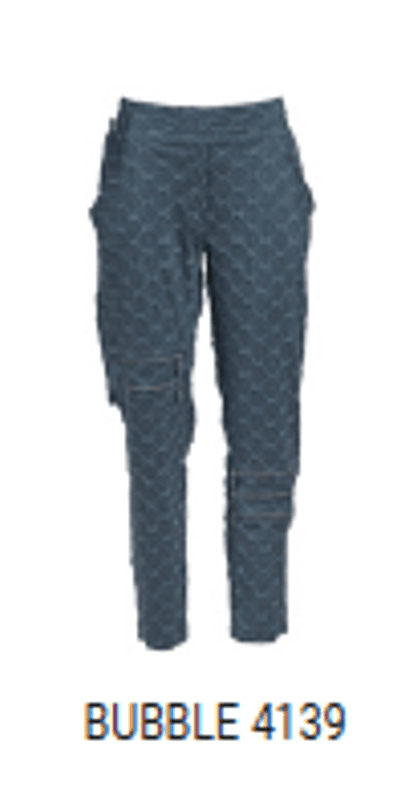 4139 Bukse Smal Bubble, Blue, Bomull