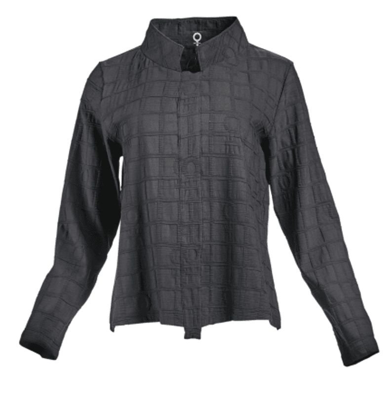 0147 Topp Bubble, Black, Bomull