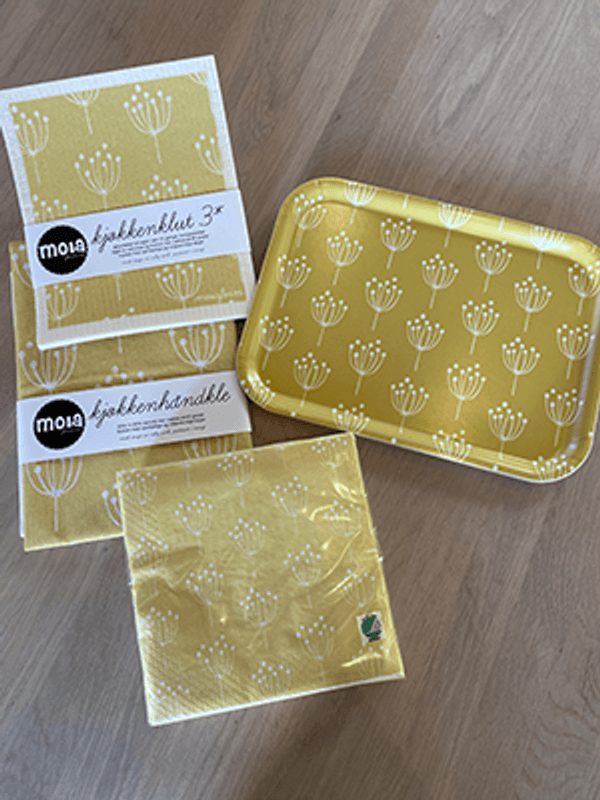 Spisebrett / Fat, 27x20 cm, Kjeks Gul, 