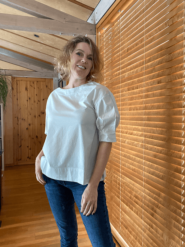 13036 Bluse, Salt, Poplin