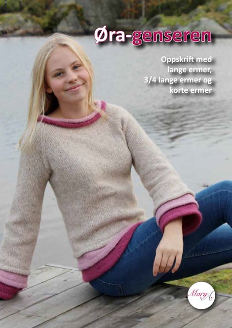 Hovedbilde Øra-genseren, strikkeoppskrift