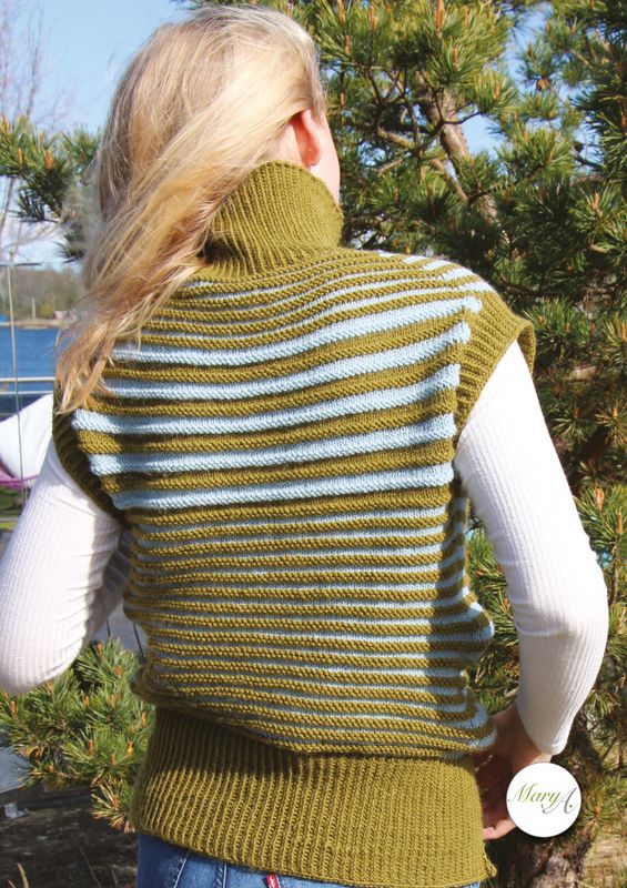 VestSia, strikkeoppskrift