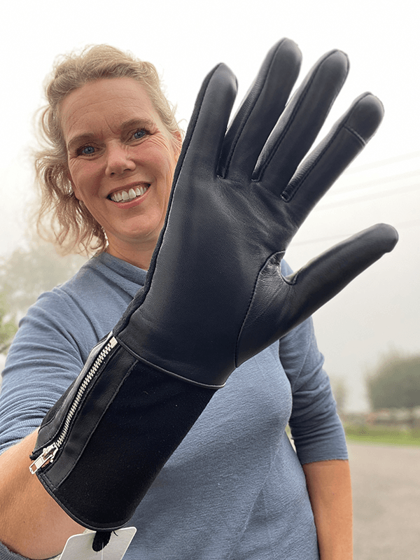 Cremona Hansker, Skinn, Black
