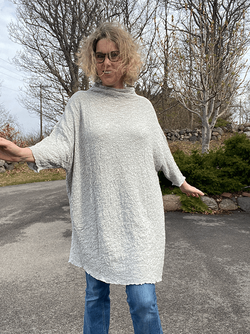 Hovedbilde 6501 GenserKjole, Dawn Grey Melange, Bubble Wool