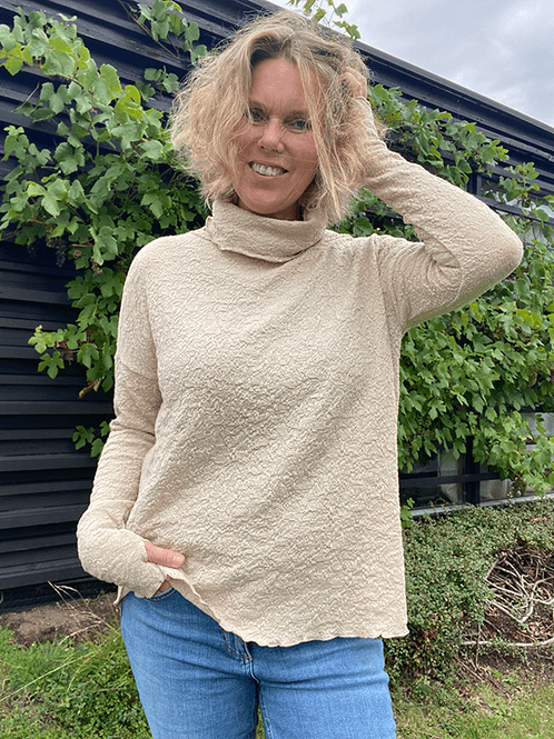 Hovedbilde 4501 Genser, Almond Milk, Bubble Wool