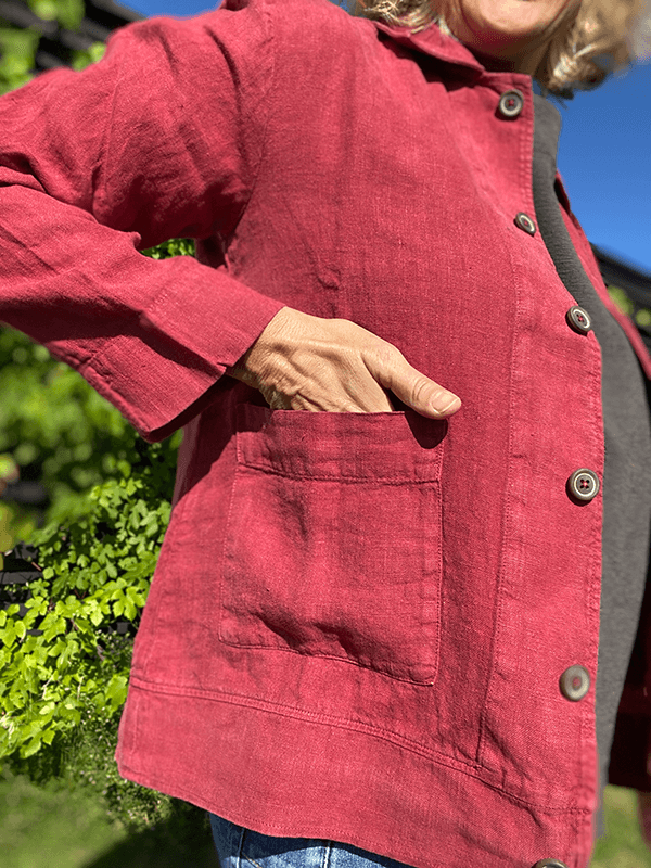 11004 Jakke, Earth Red, Lin