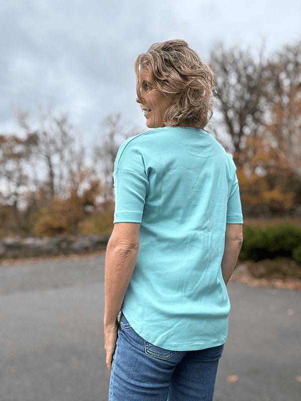 4305 T-Skjorte, Turquoise, Bomull