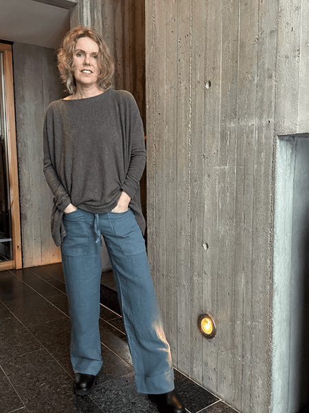 Hovedbilde 11033 Bukse Patch Pockets, Stormy Sea, Lin