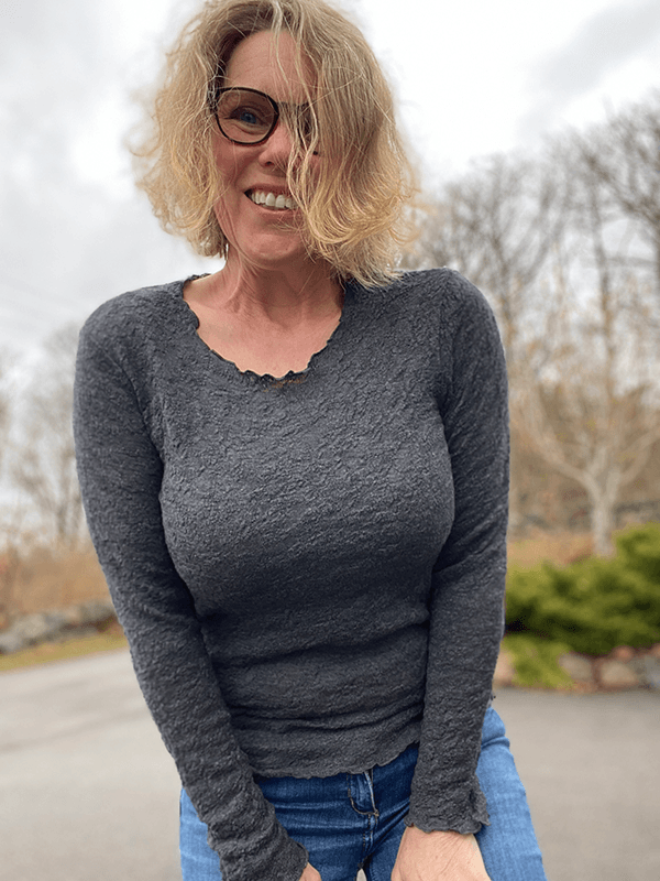 4502 Genser, Anthrasite Melange, Bubble Wool