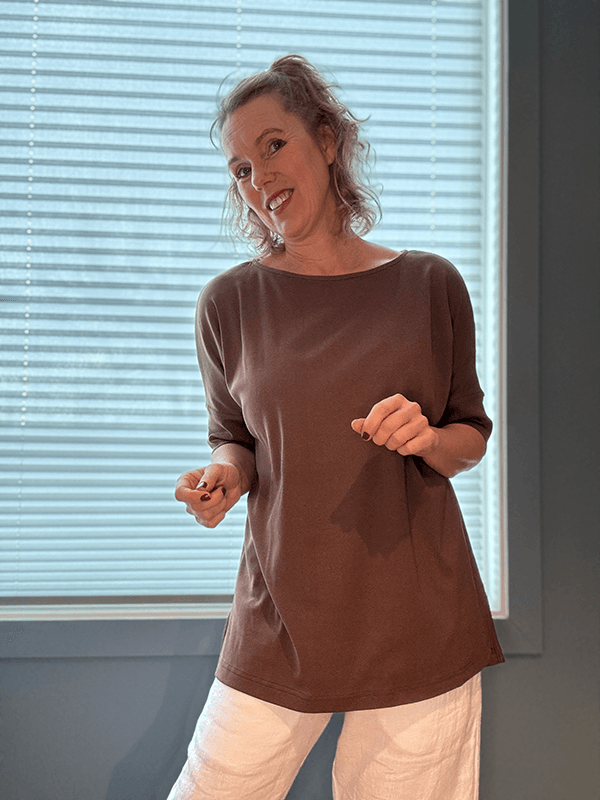 4309 T-Skjorte, ChestNut, Bomull