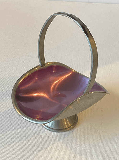 Hovedbilde Konfektskål Tinn Emalje, Rosa, PreLoved