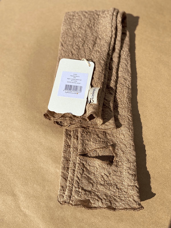 1502 LeggVarmere, Light Camel Melange, Bubble Wool