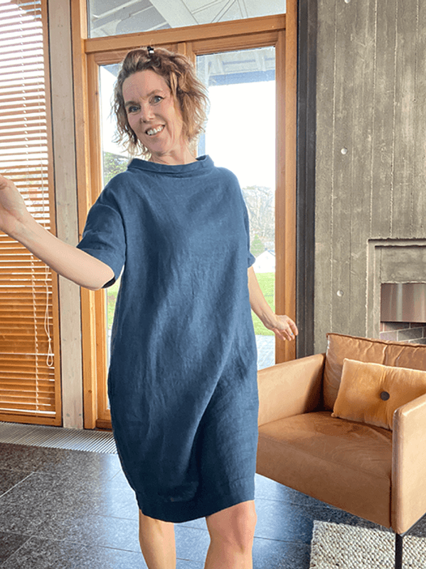 11005 Kjole, Midnight Blue, Lin