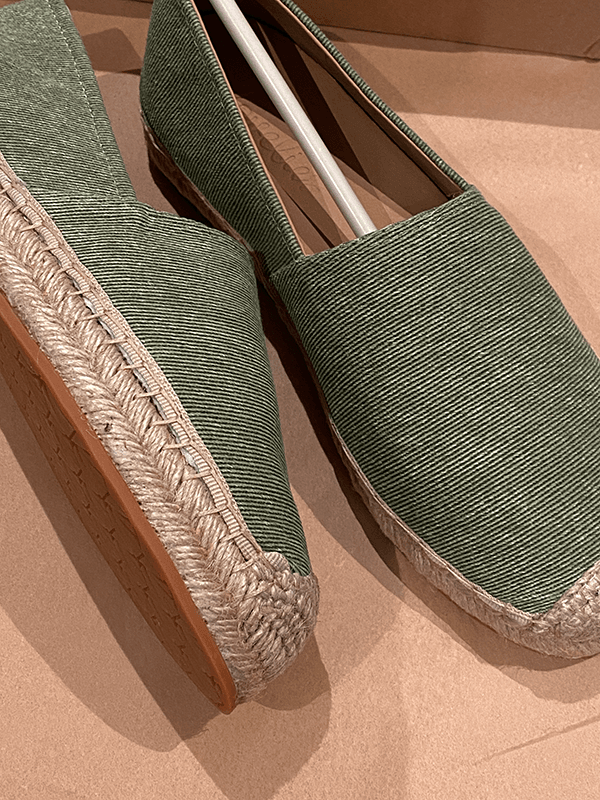 Gazzetta Denim Espadrilles, Grass Green