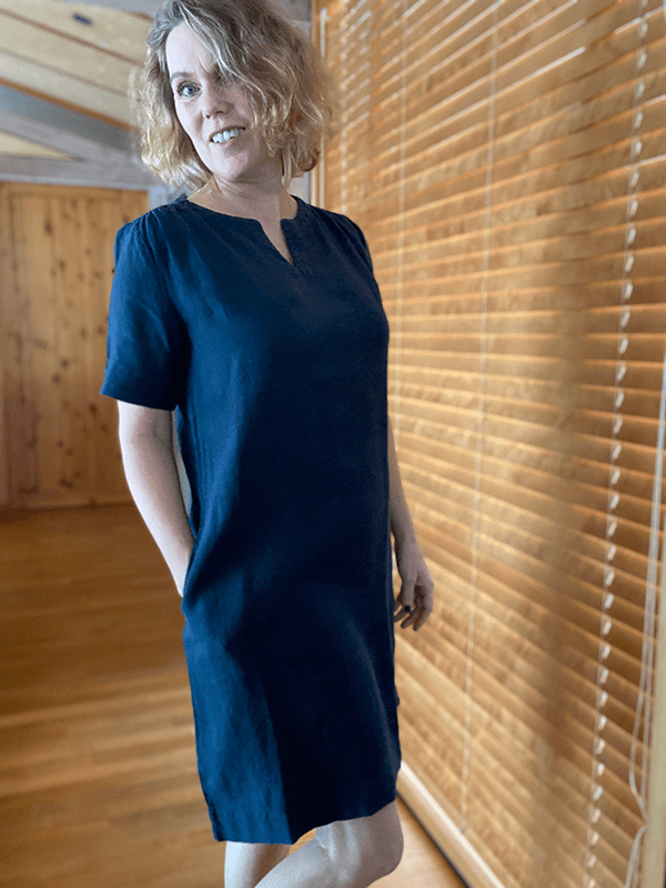 11002 Kjole, Midnight Blue, Lin