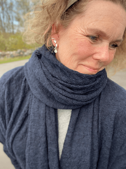 Hovedbilde 1503 Skjerf 58x200cm, Midnight Blue Melange, ...