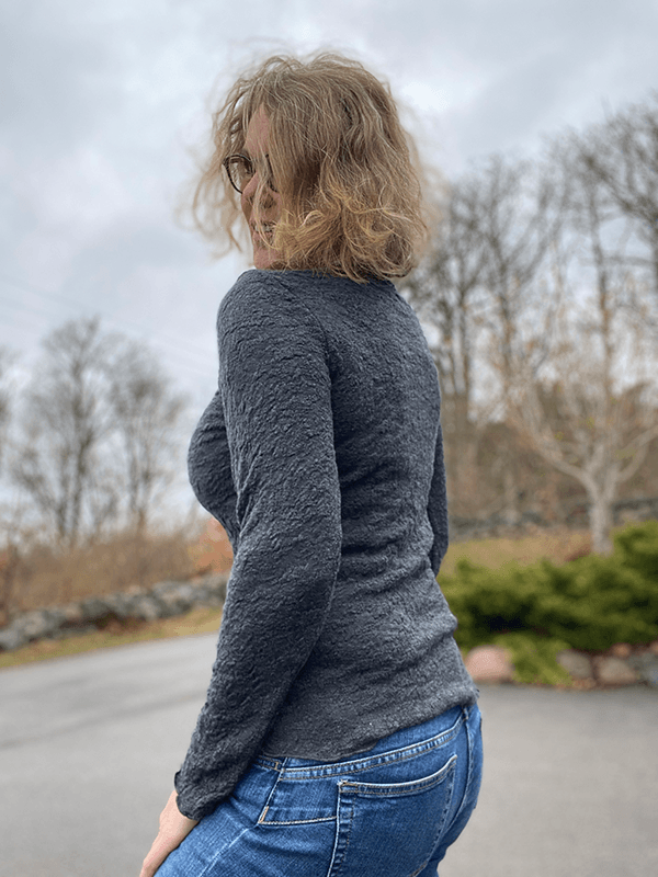 4502 Genser, Anthrasite Melange, Bubble Wool