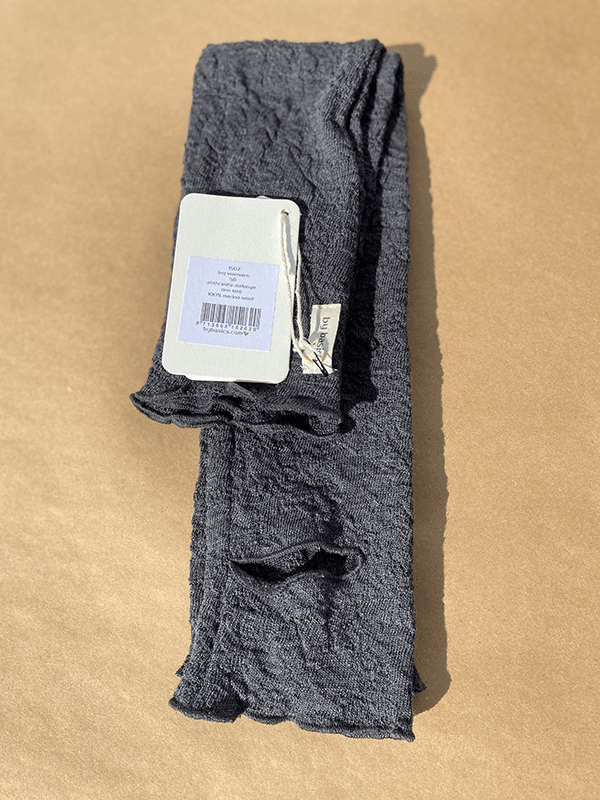 1502 LeggVarmere, Anthrasite Melange, Bubble Wool