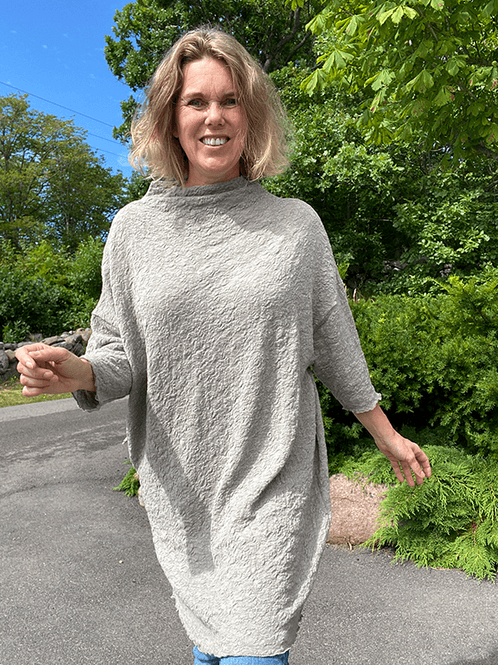 Hovedbilde 6501 GenserKjole, Elephant Melange, Bubble Wool