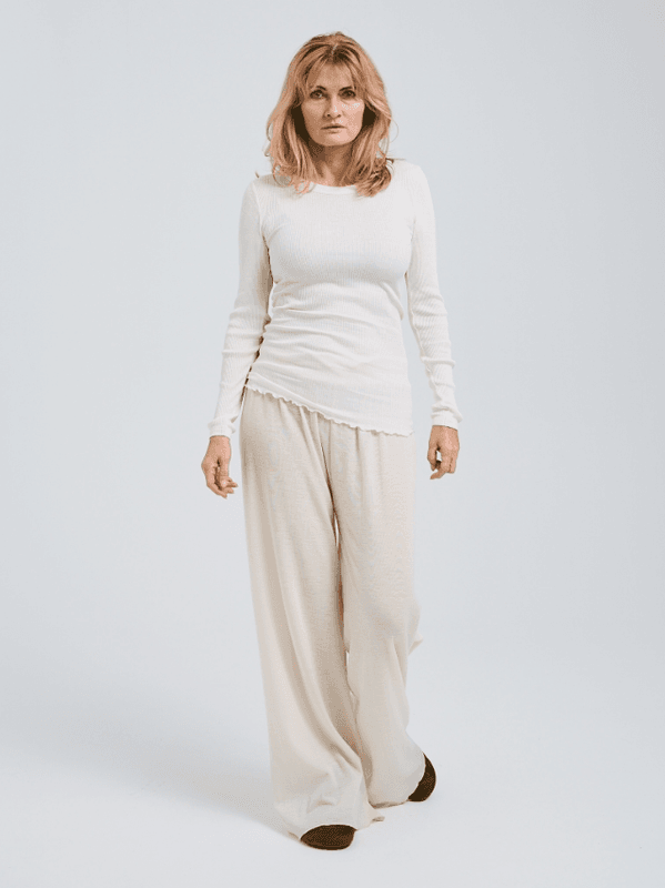 Silky Fiore T-Genser, Silke, Off-White