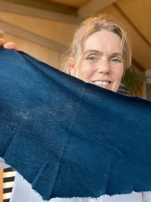 Hovedbilde 1040 TriangelSkjerf (S), Petrol Blue, Merino