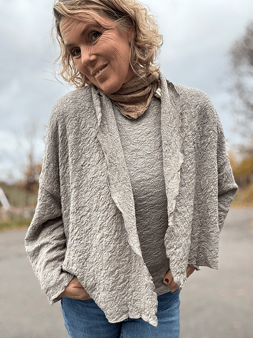 Hovedbilde 8503 Cardigan, Elephant Melange, Bubble Wool