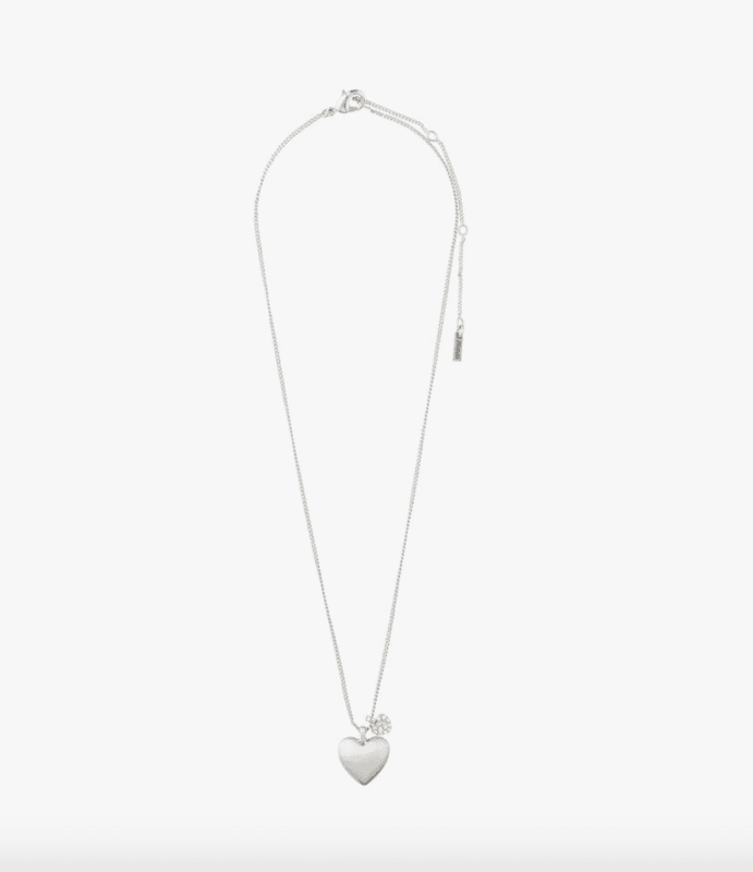 SOPHIA resirkulert halskjede hjerte, Sølv