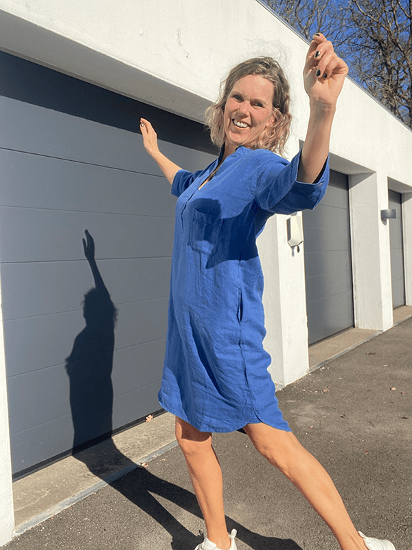 12009 Kjole GrandDad, Uniform Blue, Lin tynn