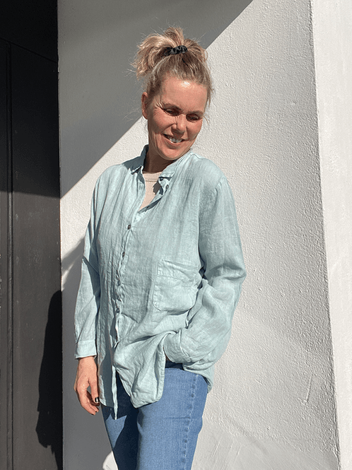 Hovedbilde 12010 Skjorte, Sea Haze, Lin Tynn