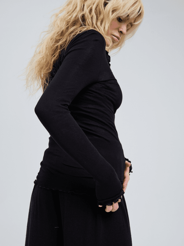 Romance T-Genser, Bomull, Black