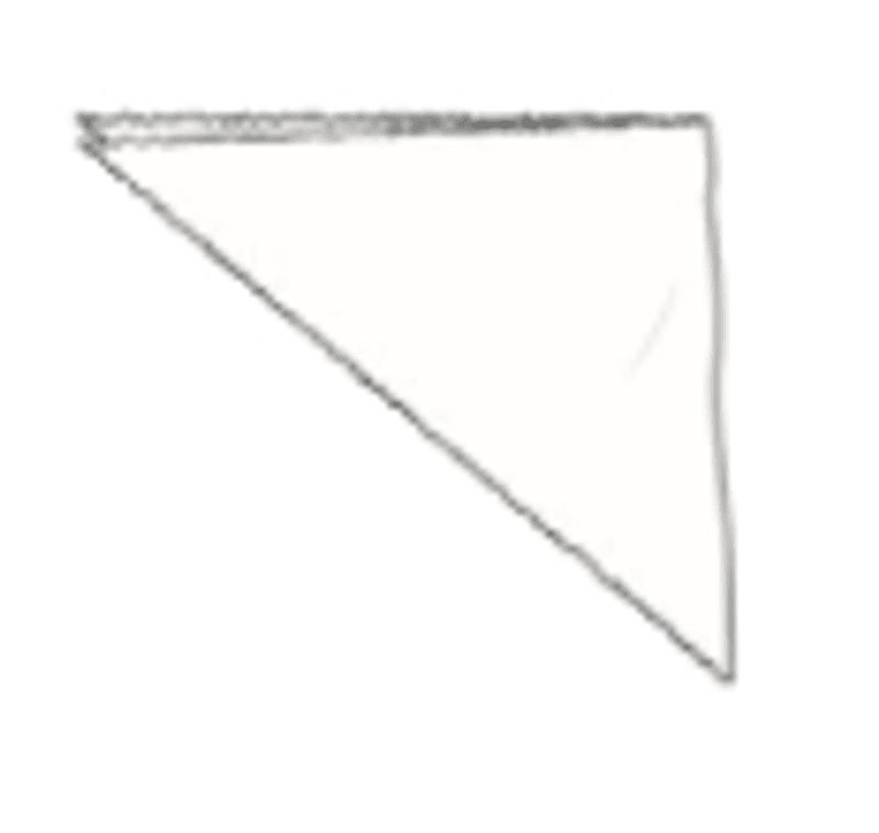 1023 TrekantSjal (L), Leek Green, Merino