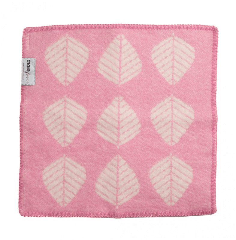 Sitteunderlag Løv, Ull, Rosa