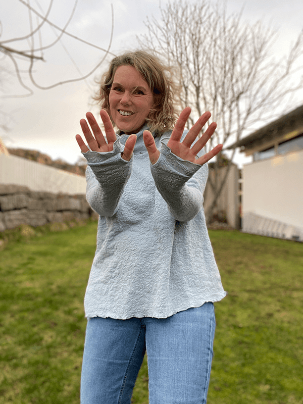 4501 Genser, Blue Mist, Bubble Wool