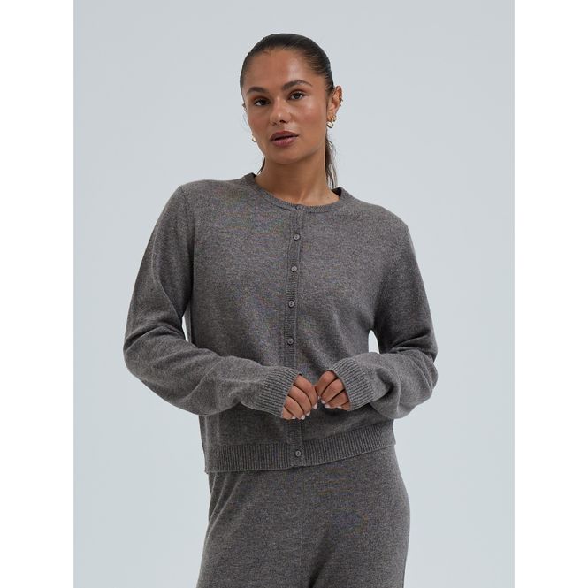 Hovedbilde Wool Cashmere, Classic Cardigan, Heather ...