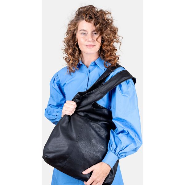 Hovedbilde Lyra Urban Shopper, Skinn, Black