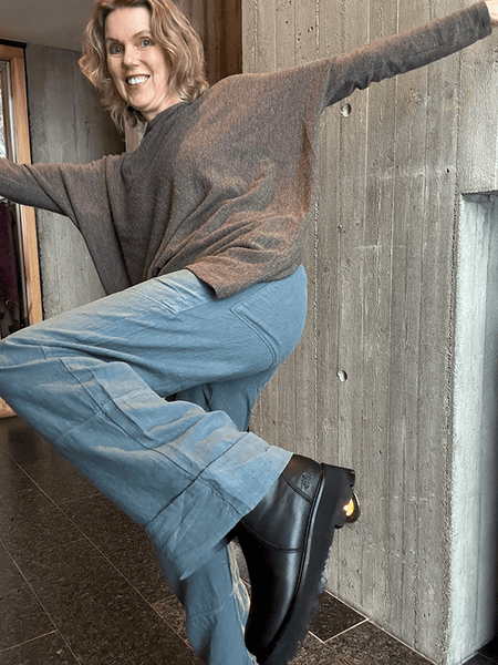 Hovedbilde 11033 Bukse Patch Pockets, Stormy Sea, Lin