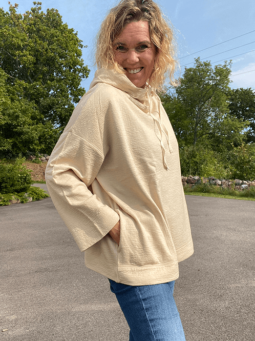 Hovedbilde 14014 Hoodie, Almond Milk, Double Face