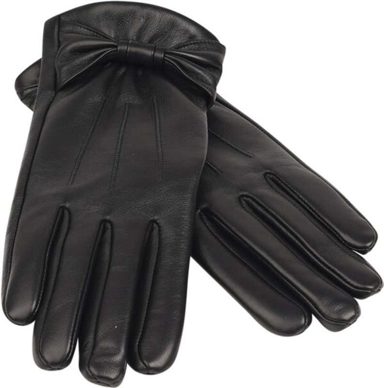 Sondrio Hansker, Skinn, Black