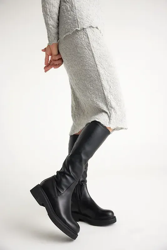 5501 Skjørt, Almond Milk, Bubble Wool