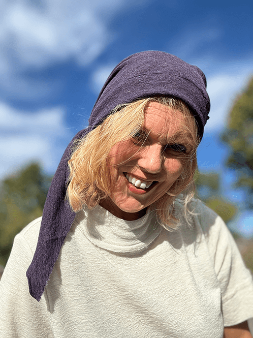 Hovedbilde 1055 Knit Kerchief TriangelSkjerf (M), Plum ...