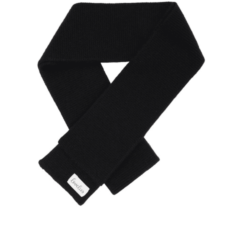 Titlis Slim Skjerf, Ull / Cashmere, Sort