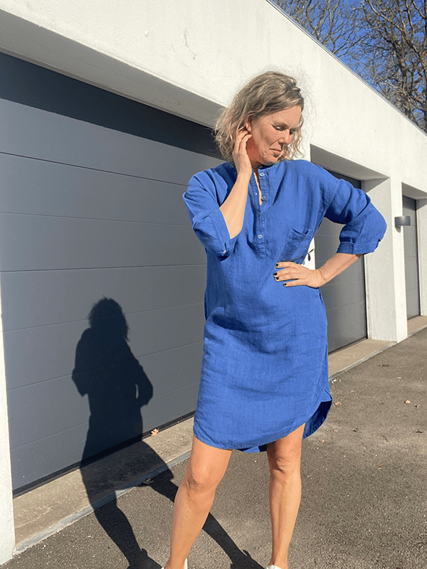 12009 Kjole GrandDad, Uniform Blue, Lin tynn